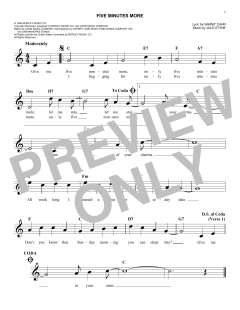 Five Minutes More von Jule Styne (Download) 