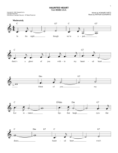Haunted Heart von Arthur Schwartz (Download) 