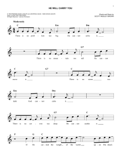 He Will Carry You von Scott Wesley Brown (Download) 