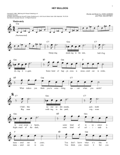 Hey Bulldog von The Beatles (Download) 