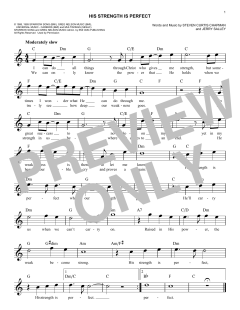 His Strength Is Perfect von Steven Curtis Chapman (Download) 