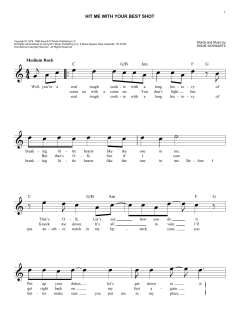 Hit Me With Your Best Shot von Pat Benatar (Download) 