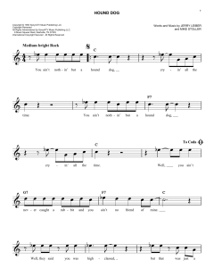 Hound Dog von Elvis Presley (Download) 