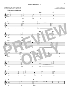 I Love You Truly von Carrie Jacobs-Bond (Download) 