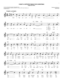 I Want A Hippopotamus For Christmas von John Rox (Download) 