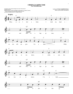 I Whistle A Happy Tune von Richard Rodgers (Download) 