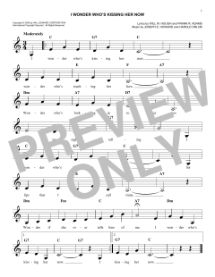 I Wonder Who's Kissing Her Now von Harold Orlob (Download) 
