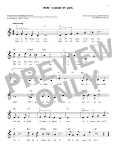 I'm In The Mood For Love von Jimmy McHugh (Download) 