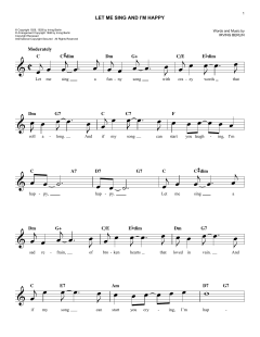 Let Me Sing And I'm Happy von Irving Berlin (Download) 
