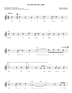 My Life Is In You Lord von Daniel Gardner (Download) 