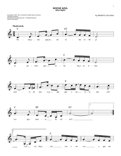 Noche Azul von Ernesto Lecuona Casado (Download) 