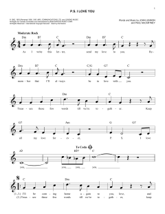 P.S. I Love You von The Beatles (Download) 
