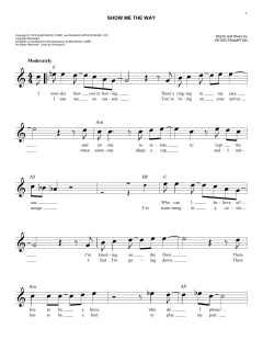 Show Me The Way von Peter Frampton (Download) 