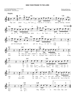 Sing Your Praise To The Lord von Rich Mullins (Download) 