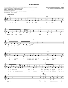 Song Of Love von Rebecca St. James (Download) 