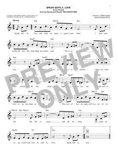 Speak Softly, Love von Andy Williams (Download) 