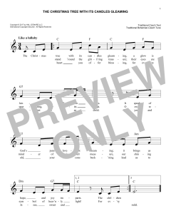 The Christmas Tree With Its Candles Gleaming (Download) 