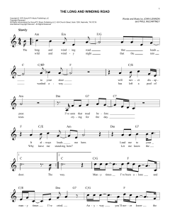 The Long And Winding Road von The Beatles (Download) 