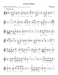 Walking In Memphis von Marc Cohn (Download) 