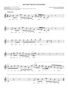Why Don't We Do It In The Road von The Beatles (Download) 