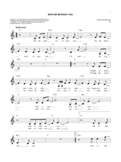 With Or Without You von U2 (Download) 