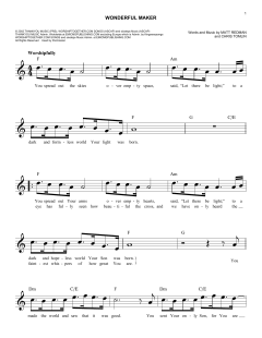 Wonderful Maker von Matt Redman (Download) 