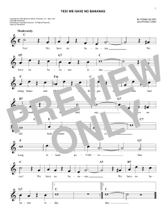 Yes! We Have No Bananas von Frank Silver (Download) 