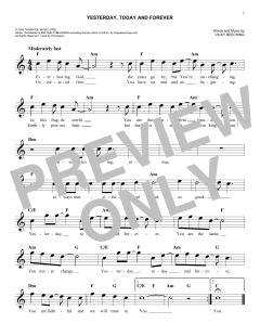 Yesterday, Today And Forever von Vicky Beeching (Download) 