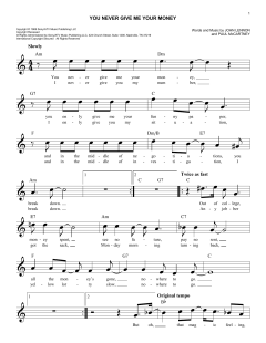 You Never Give Me Your Money von The Beatles (Download) 