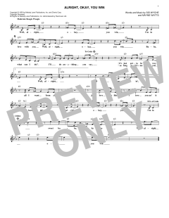 Alright, Okay, You Win von Peggy Lee (Download) 
