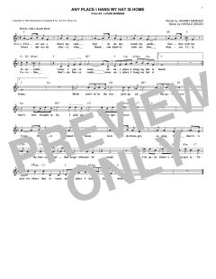 Any Place I Hang My Hat Is Home von Harold Arlen (Download) 