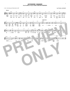 Anywhere I Wander von Frank Loesser (Download) 