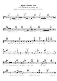 April Sun In Cuba von Paul Hewson (Download) 