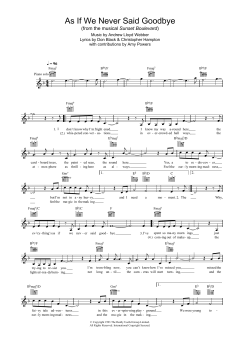As If We Never Said Goodbye von Andrew Lloyd Webber (Download) 