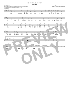 As Once I Loved You von Sheldon Harnick (Download) 