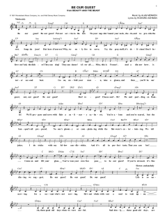 Be Our Guest von Alan Menken (Download) 