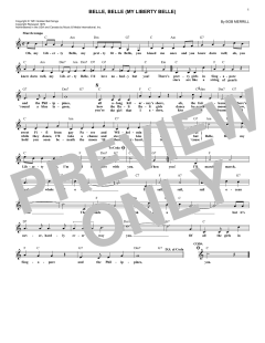 Belle, Belle von Bob Merrill (Download) 
