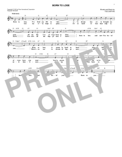 Born To Lose von Ray Charles (Download) 
