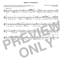 Break It To Me Gently von Brenda Lee (Download) 
