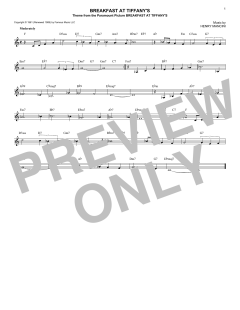 Breakfast At Tiffany's von Henry Mancini (Download) 