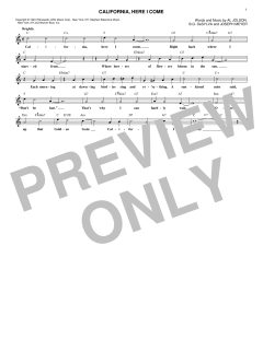 California, Here I Come von Al Jolson (Download) 