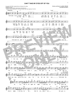 Can't Take My Eyes Off Of You von Frankie Valli (Download) 