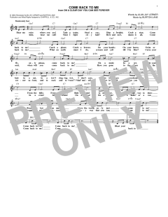 Come Back To Me von Shirley Horn (Download) 