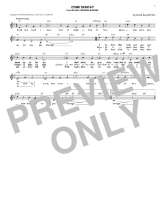 Come Sunday von Duke Ellington (Download) 