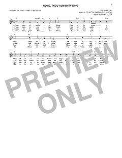 Come, Thou Almighty King von Traditional (Download) 