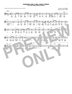 Diamonds Are A Girl's Best Friend von Jule Styne (Download) 