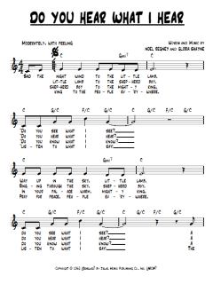 Do You Hear What I Hear von Noel Regney (Download) 