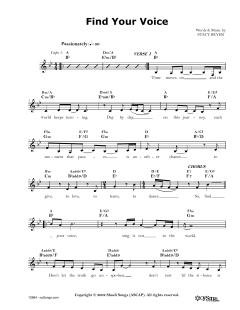 Find Your Voice (Download) 
