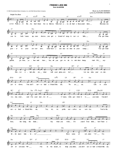 Friend Like Me von Alan Menken (Download) 