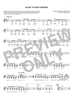Glory To God Forever von Vicky Beeching (Download) 